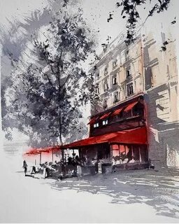 Улица акварелью