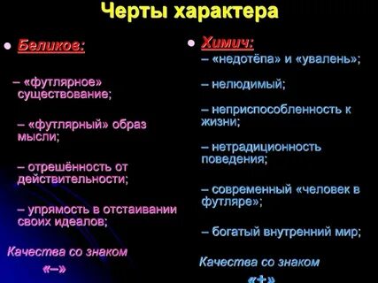 Общие черты характера это