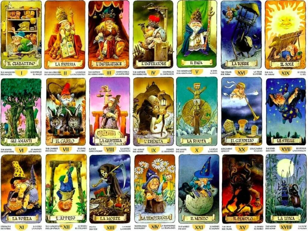Колода таро гномов. Таро гномов старшие арканы. Карты таро гномов. Таро гномов сикен. Таро гномов значение.