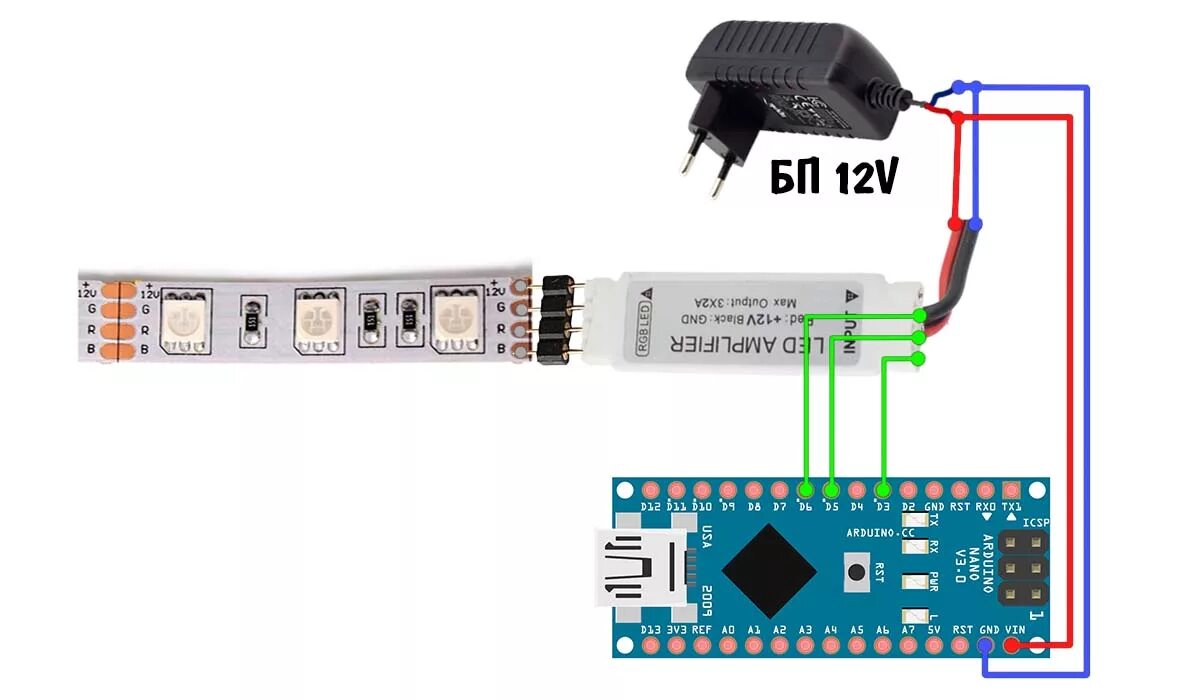 Как к алисе подключить блютуз светодиодную ленту ARLT_018574 ARLIGHT RGB-усилитель CT-9A-W (12-24V, 108-216W); 018574 по цене 391