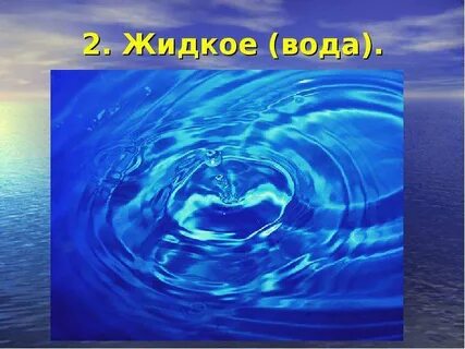 Вода в жидком состоянии картинки