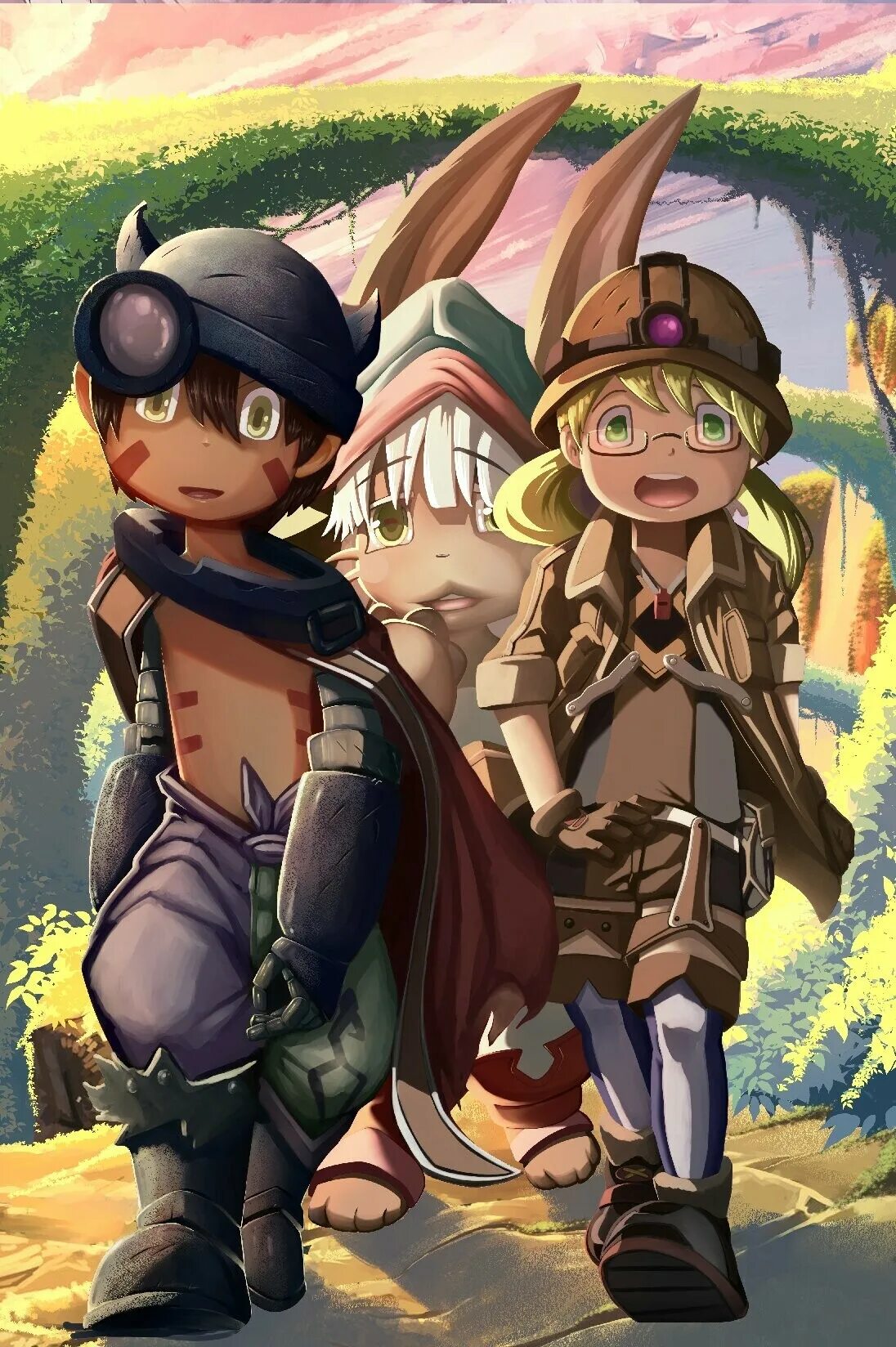 Бой в бездне. Made in Abyss Рико взрослая. Made in Abyss Наначи и Рико. Made in Abyss (созданный в бездне) 2017. Рико made in Abyss r34.