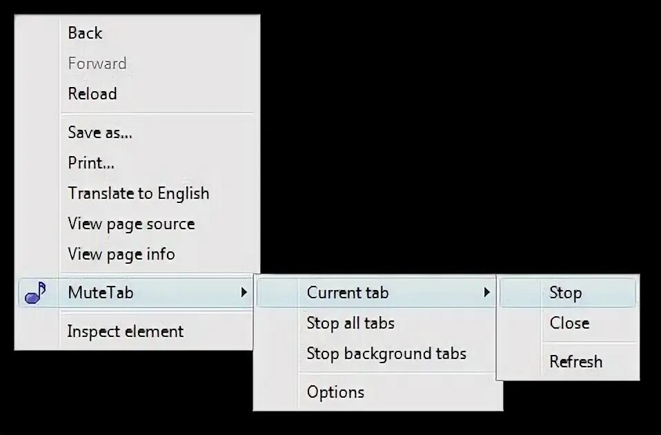 Extension context