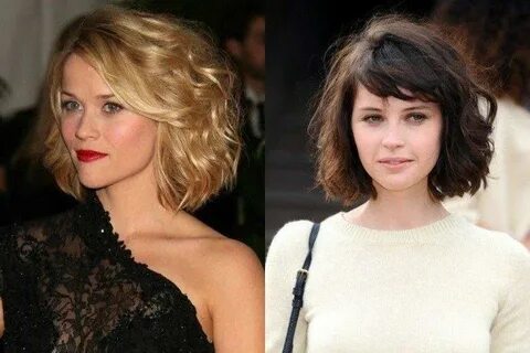 прическа на средние волнистые волосы без челки