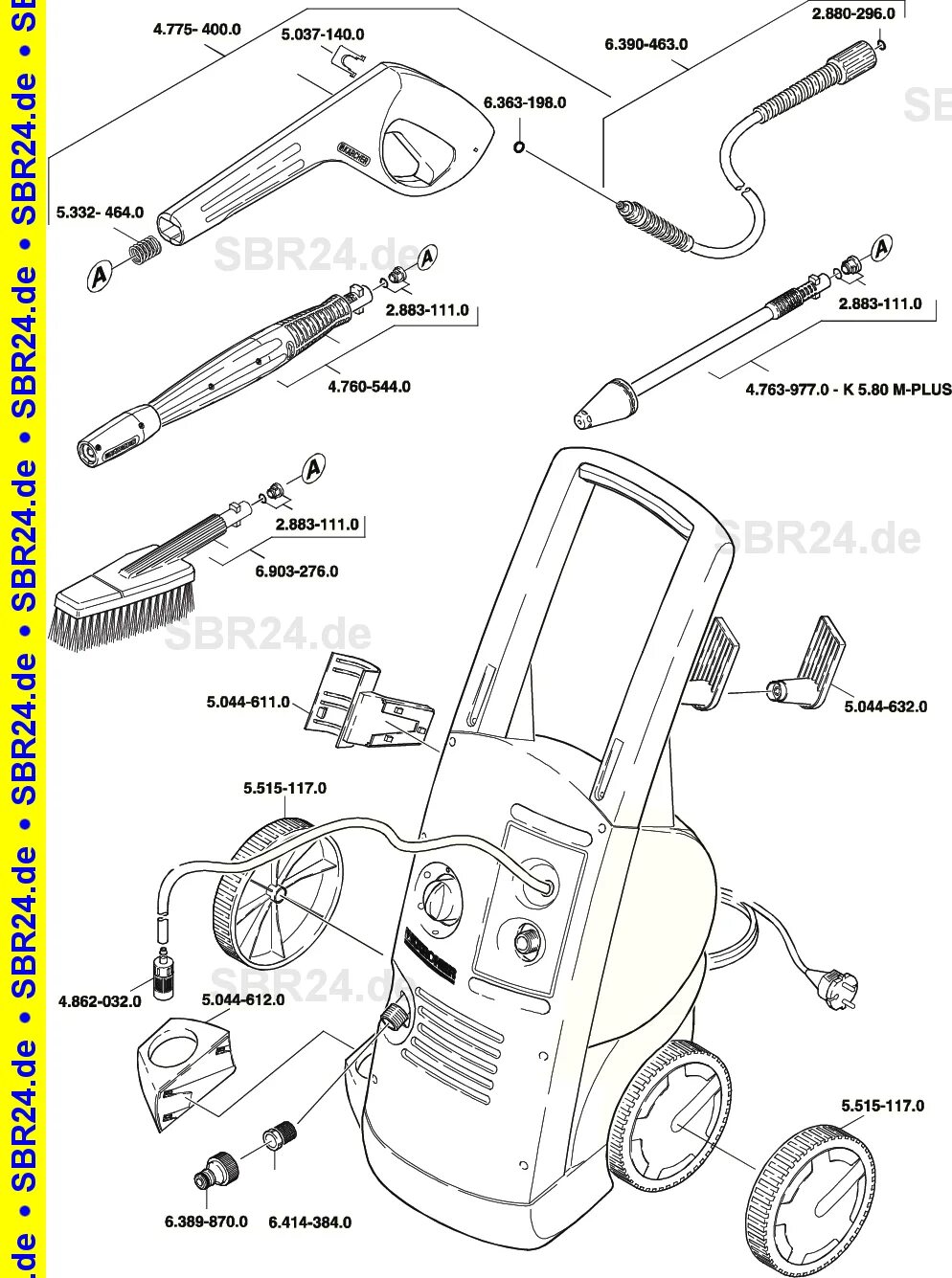 Как работает керхер. Karcher 5.80. Karcher 5.200 схема. Керхер 5.04. Минимойка Керхер к5 схема монтажа.