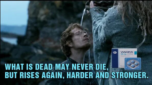 Man will die but not his ideas. What is Dead May never die. What's Dead May never die. What is Dead May never die but Rises again harder and stronger.