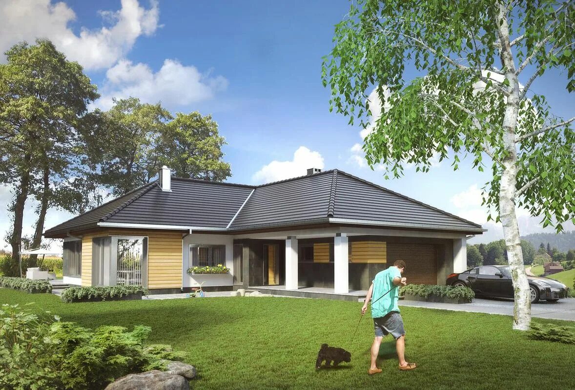 Г-образный дом с террасой. Г-образный дом одноэтажный с террасой. Г-образный дом одноэтажный. Угловой одноэтажный дом с террасой. Г-образный дом одноэтажный.