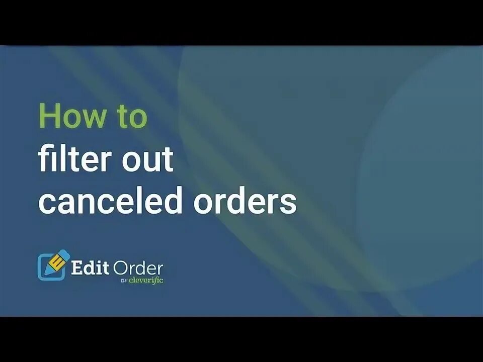 Orders edit