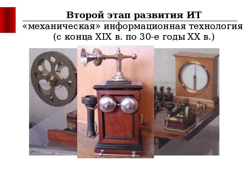 История возникновения и развития информационных технологий Направление презентац