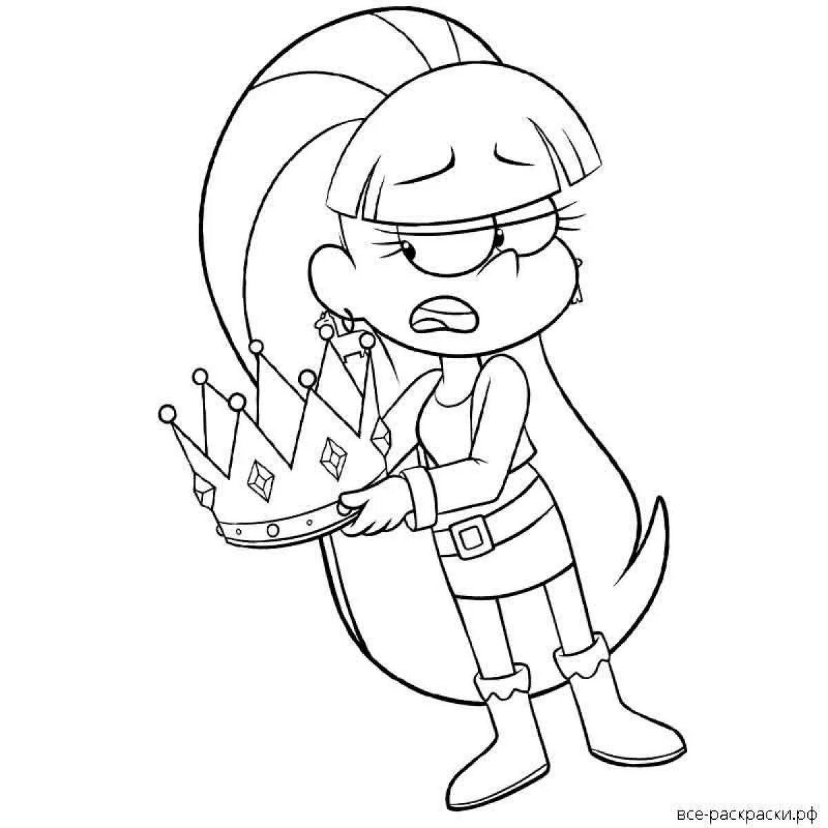 Квинка раскраска для детей распечатать Genshin Impact coloring pages Printable coloring pages