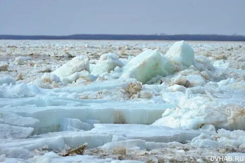 Ледоход на амуре в 2024 году