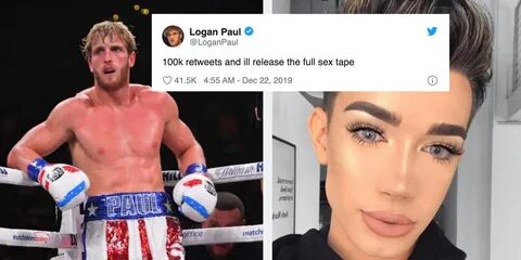 Logan Paul Hints At Sex Tape And Tweets That James Charles Is Next. 