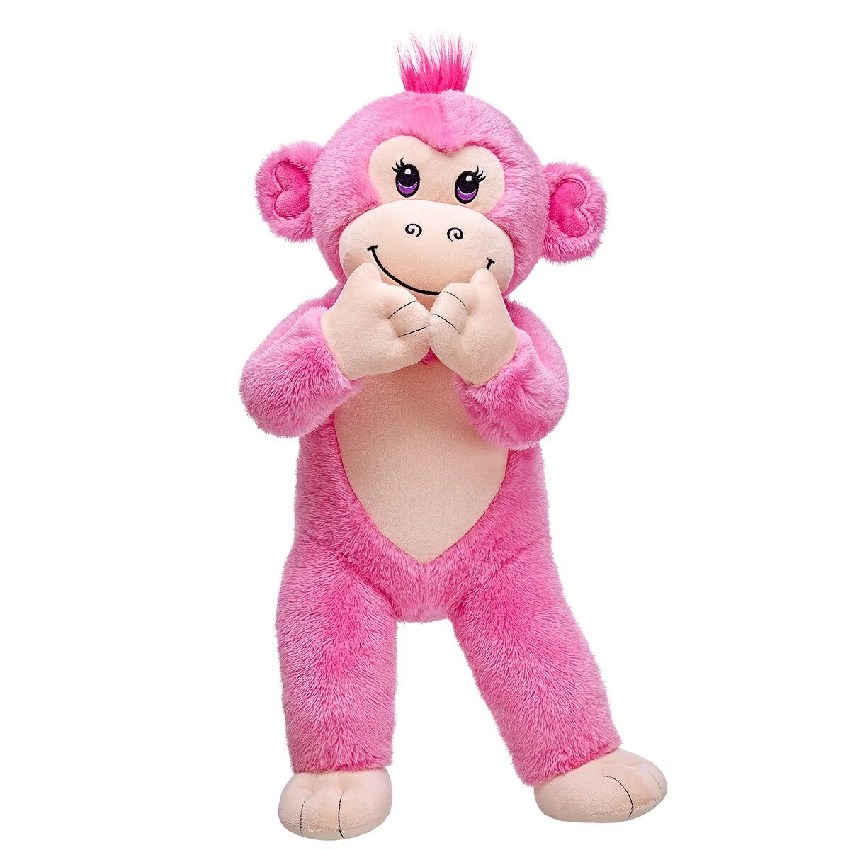 Розовая обезьяна. Игрушка розовая обезьянка. Плюшевая обезьяна розовая. Мартышка в розовом. Розовая большая мартышка плюшевая.