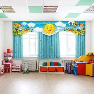 Современный детский сад шторы