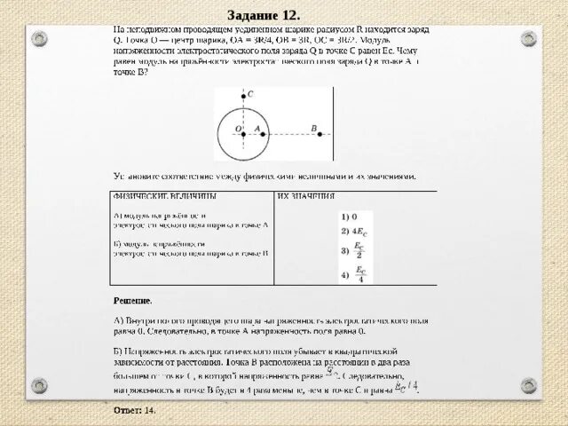 ЕГЭ физика разбор заданий. Задания ЕГЭ по электродинамике. На рисунке изображено сечение уединенного проводящего полого шара. На уединенной неподвижной проводящей сфере радиусом. Задание 18 огэ физика