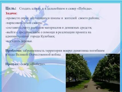 Цель парков