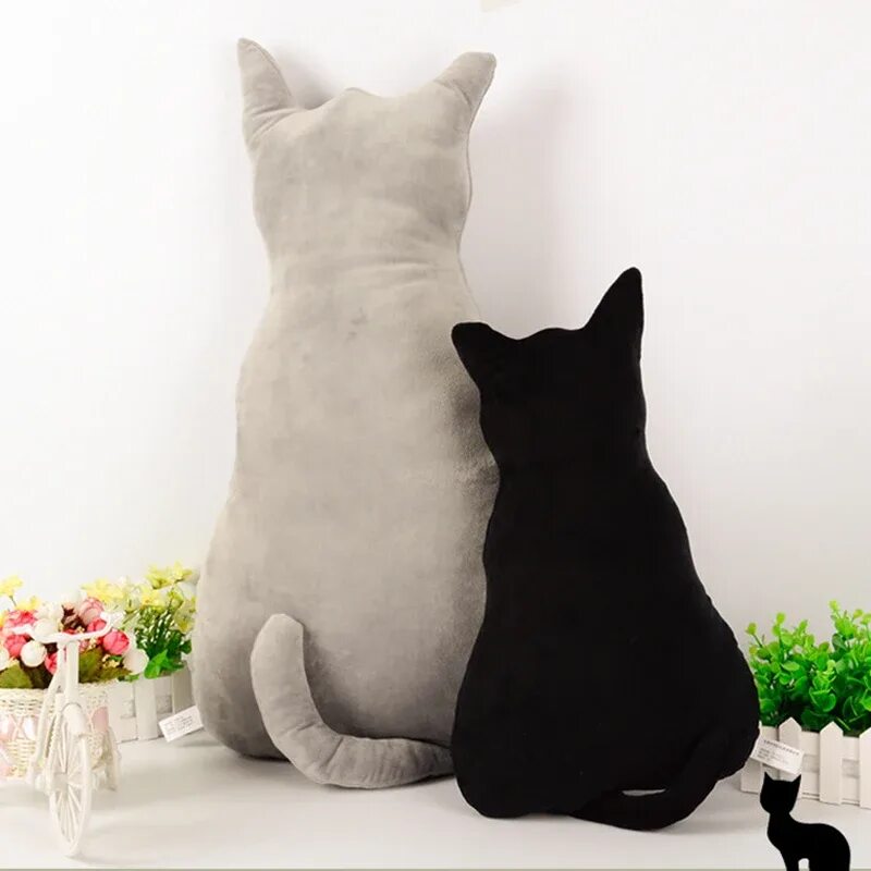 Кошка мягкая длинная. Кот-подушка. Подушка кошка. Подушка в виде кошки. Мягкая подушка кошка.