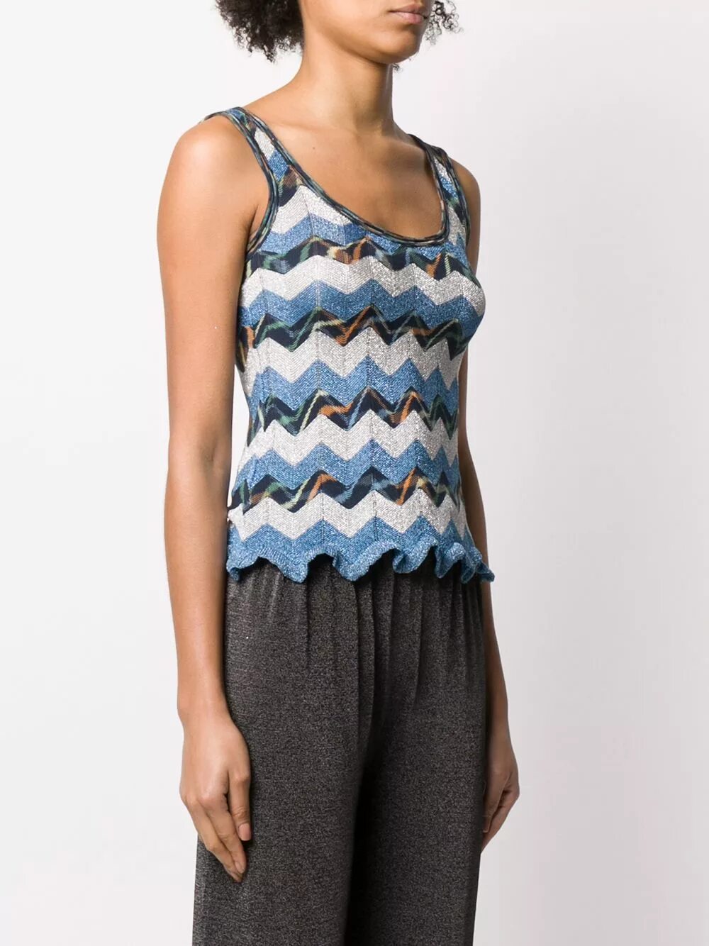 Зигзаг трикотаж. Топ миссони. зигзаг миссони. трикотажный топ missoni. топ в стиле миссони.