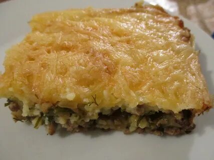 Пюре картофельное в духовке с грибами фаршем