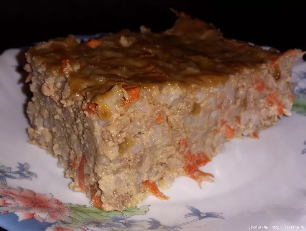 Рецепт детской мясной запеканки