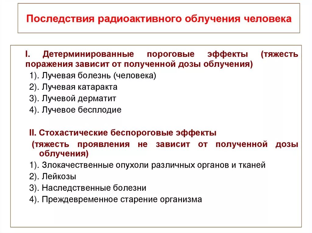 Поразить осложнение. Последствия радиационного облучения. Последствия радиационного облучения для человека. Последствия ионизирующего облучения. Генетические последствия радиационного облучения кратко.