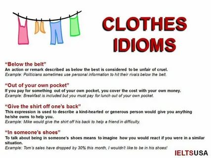 But not clothes