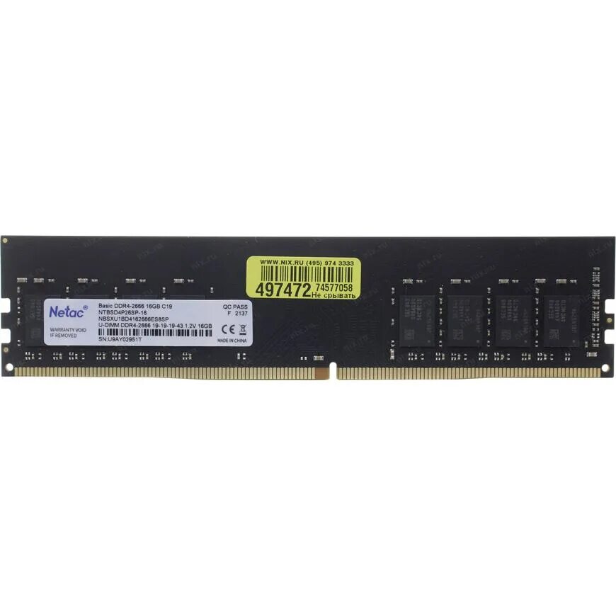 Ntbsd4p32sp 16. Netac ddr4 16gb 2666. Ntbsd4p26sp-16. 8гб ddr4 2666 МГЦ neta. Netac 8 ГБ ddr4 2666 МГЦ DIMM cl19 ntbsd4p26sp-08.