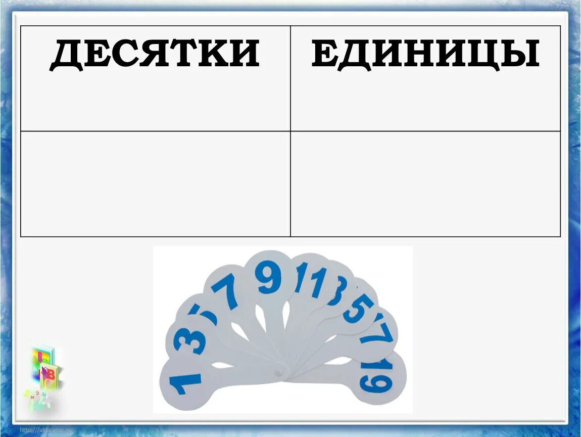 Название 10 жизней. Десятки и единицы. Десятки и единицы 1 класс. Едины десятки для детей. Табличка десятки и единицы.