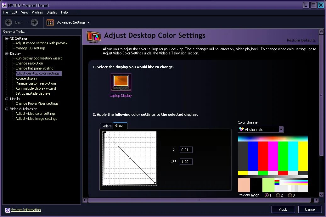 Option color