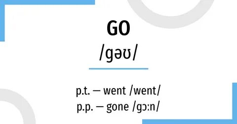 3 лицо глагола go