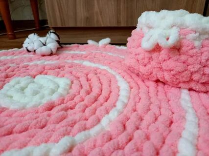 Детский коврик из ализе пуффи