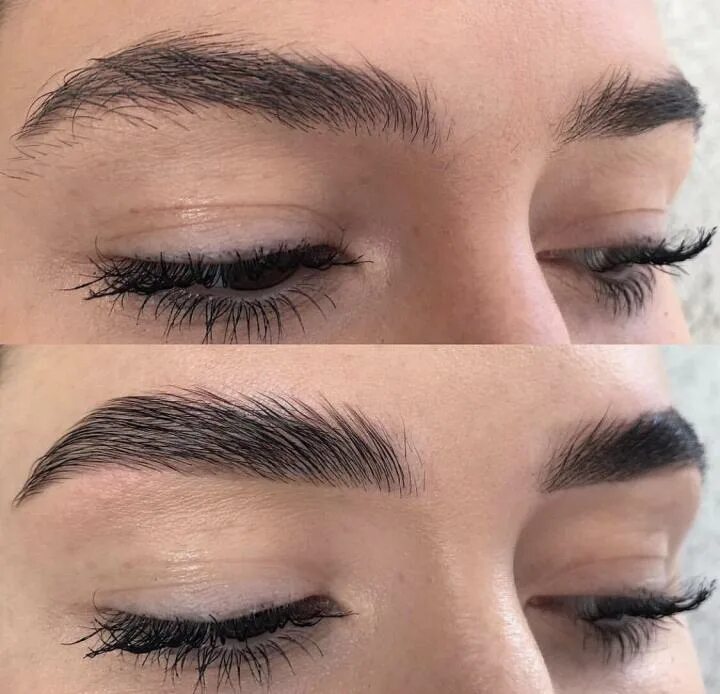 коррекция бровей. редкие брови. ламинирование светлых бровей. окрашивание после долговременной укладки бровей. брови коррекция и окрашивание с долговременной укладкой.