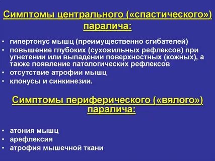 Паралич что это такое и причины возникновения