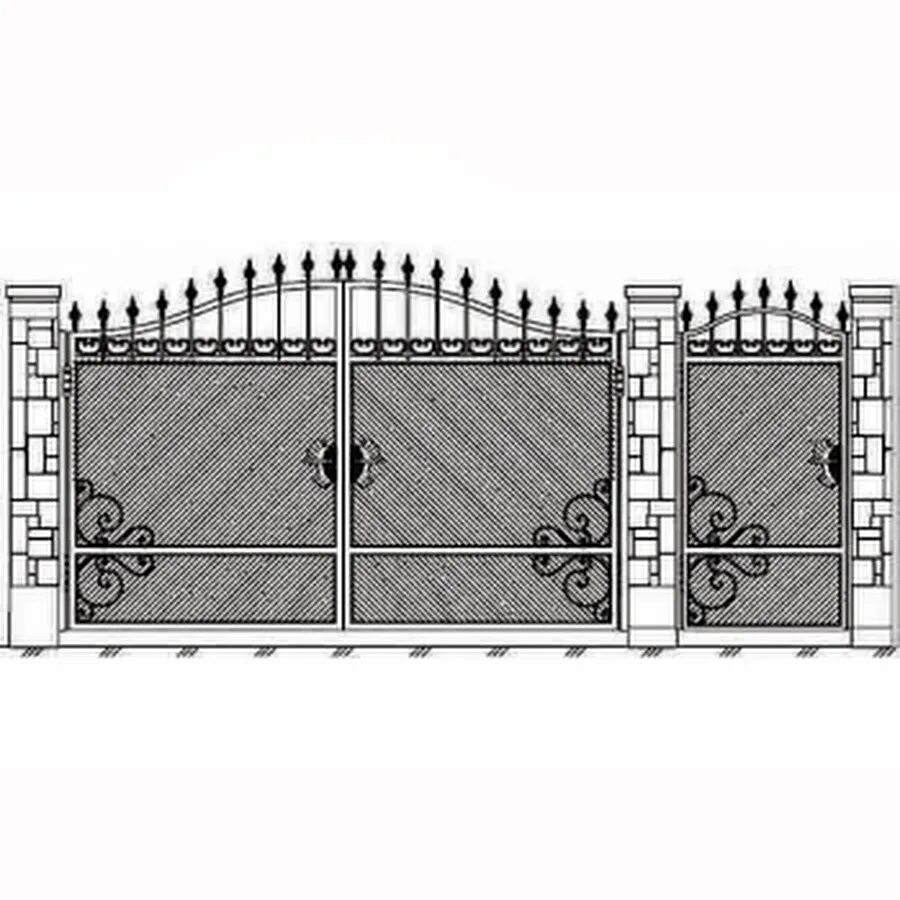 ворота находятся на 15 м южнее. 4. забор из профнастила своими руками. 55. въездные распашные ворота на участок.