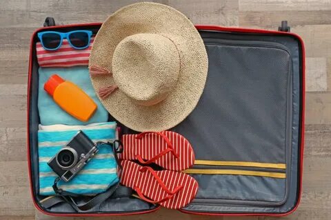 Packing suitcase