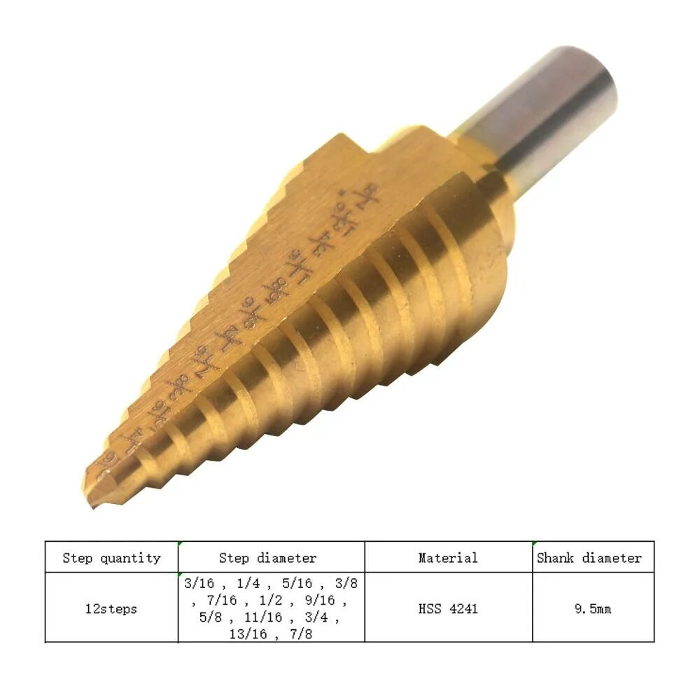 Ступенчатый хвостовик. Сверло ступенчатое с шестигранным хвостовиком. Конусное сверло 100мм. Хвостовик под ступенчатое сверло. Сверло ступенчатое дюймов диаметр.