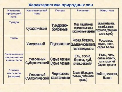 Природные зоны виды хозяйственной деятельности