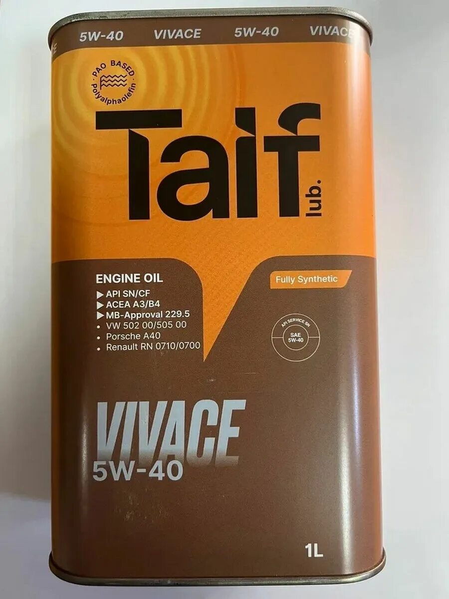 Таиф 10w 40. Масло ТАИФ Vivace 5w40. Taif Vivace 5w-40. Масло моторное 5 40 Taif. Масло ТАИФ 5 В 40.