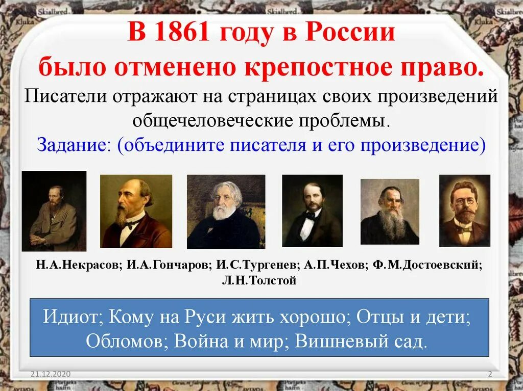 Какое время отражено писателем. Крепостное право в России. Крепостное право в России отменили. Крепостное право отменили в 1861 году. Кто отменк репостное право.