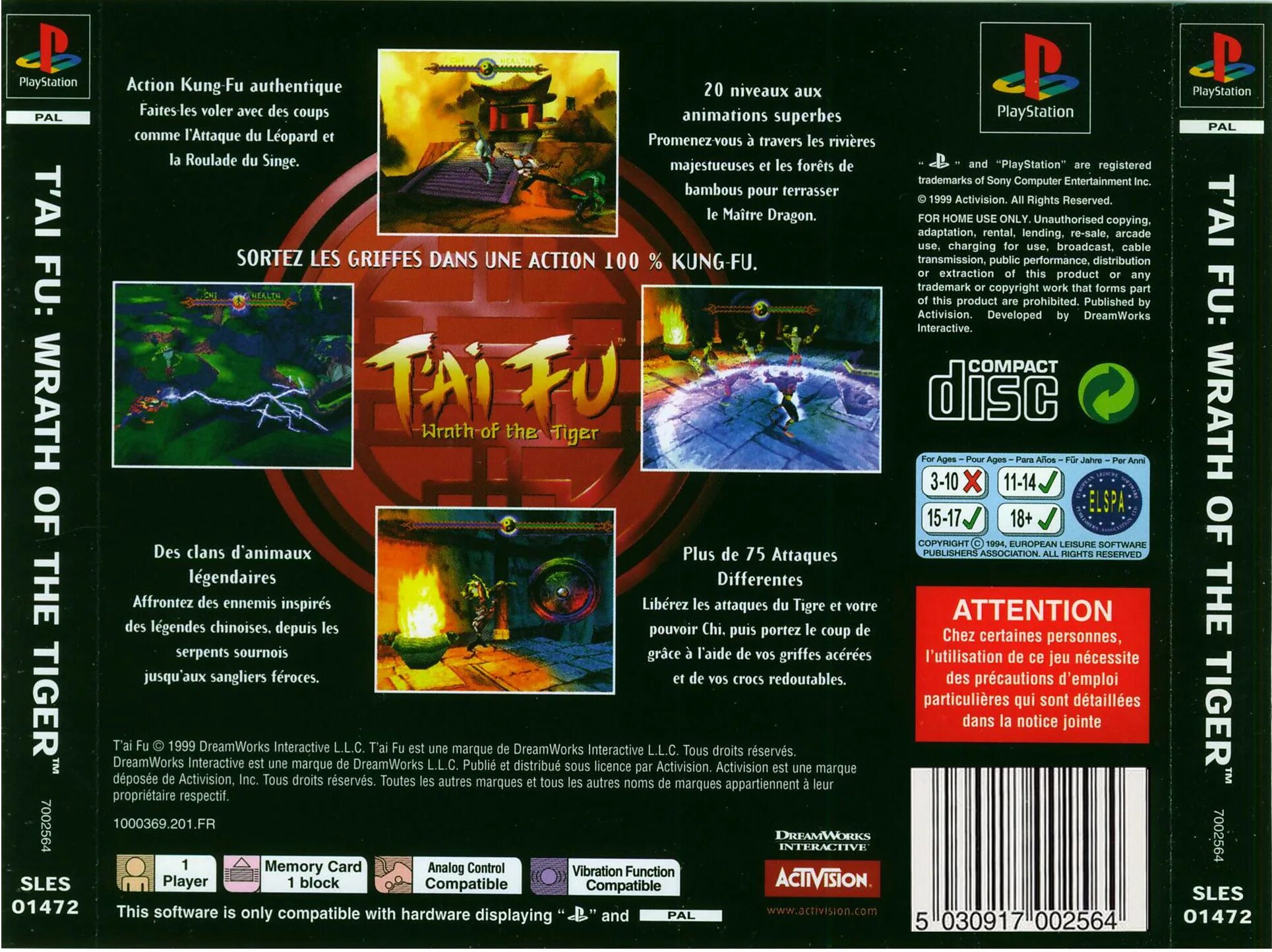 Tai fu. Tai Fu Wrath of the Tiger ps1. T'ai Fu - Wrath of the Tiger ps1. Cyber Tiger ps1 обложка. 1с Activision.