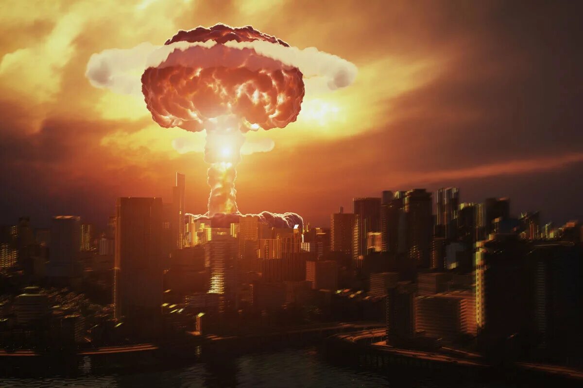 Ядерный взрыв в воздухе. Ядерный гриб. Надводный ядерный взрыв. Угроза ядерной войны. Надводный взрыв ядерного оружия.