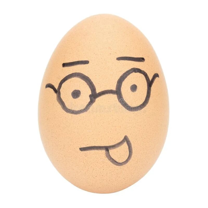 Man face egg