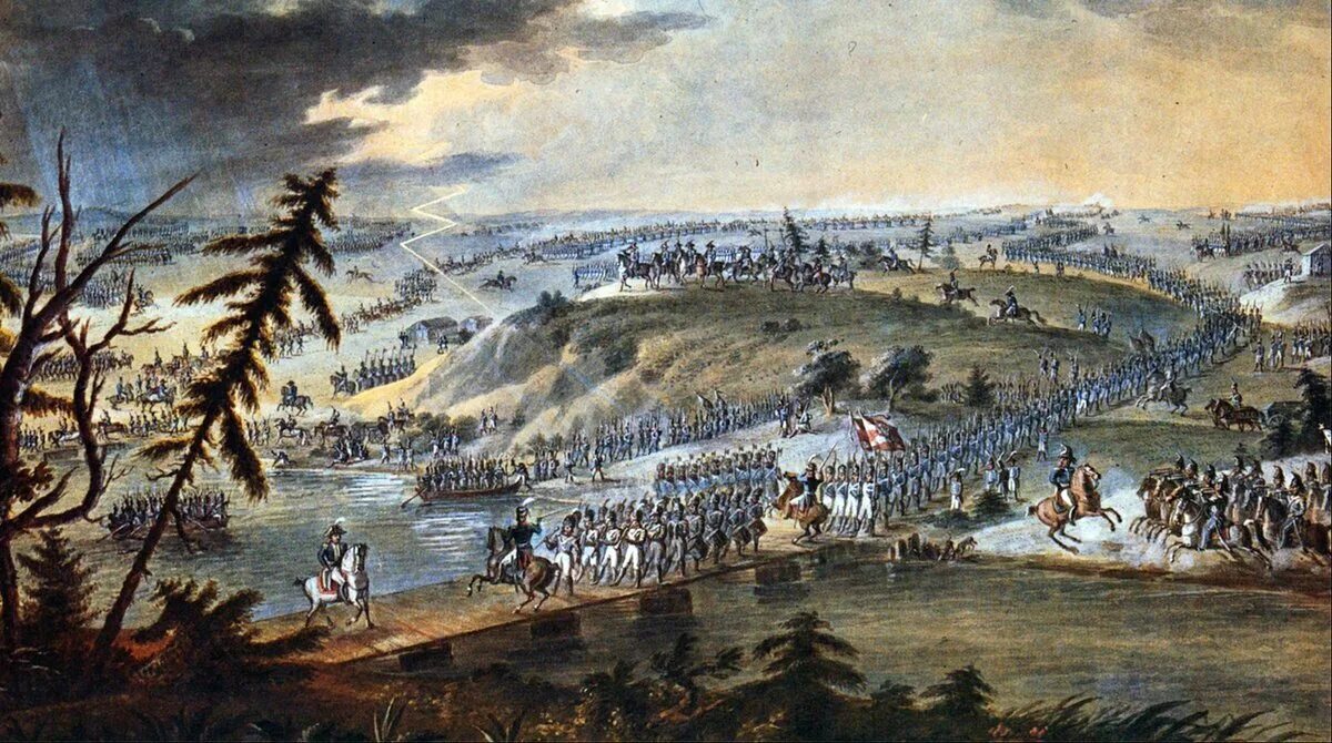 Переправа через неман кратко. 12 Июня 1812 года вторжение Наполеона в Россию.