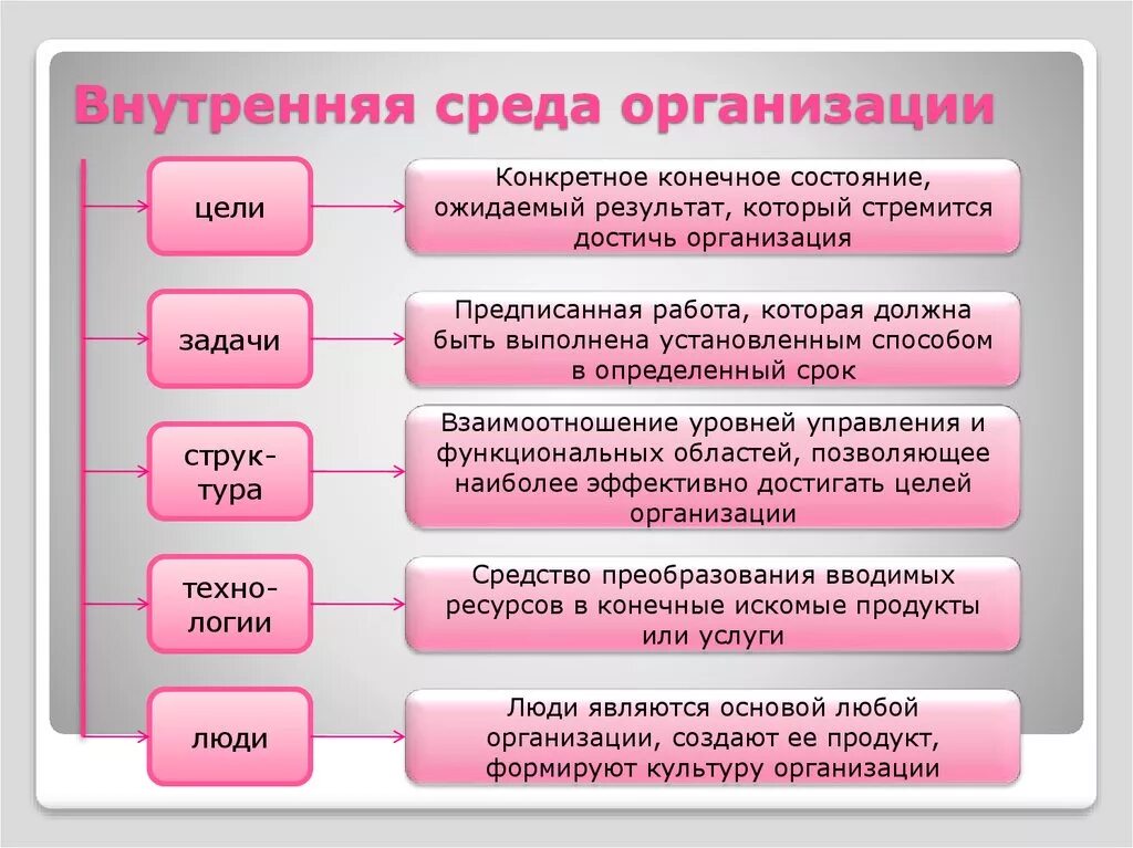 Контрольная работа по теме внутренняя среда. Элементы внутренней среды предприятия. компоненты внутренней среды организации. внутренняя и внешняя среда организации в менеджменте. составляющие элементы внутренней среды организации.