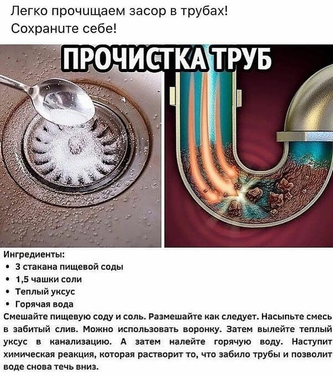 Как чистить трубы содой. Сода для прочистки труб. прочистка канализационных труб содой и уксусом. прочистить трубы содой и уксусом в ванной. прочистить засор в раковине.