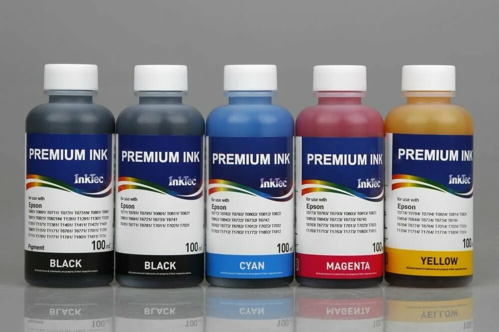 Пигмент принтера. Чернила inktec e0013-100my. premium ink inktec epson. чернила для принтера epson inktec e0013-100mb пигментные black (100мл). inktec e0013-100мл.