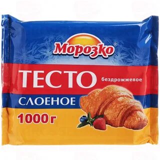 Тесто слоеное бездрожжевое замороженное