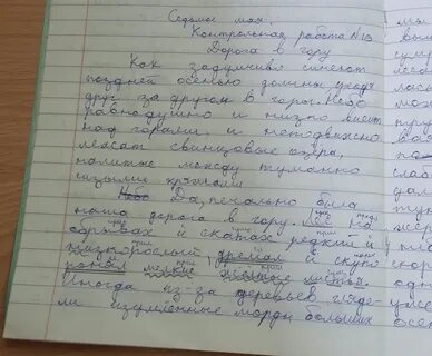 Проверка тетрадей по русскому
