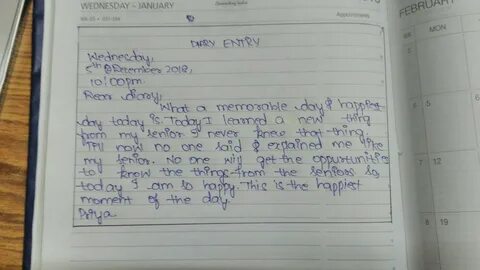 Diary entry перевод