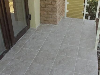 Керамогранит на балконе